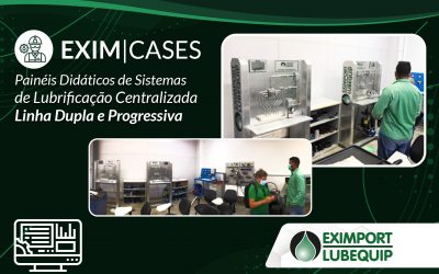 Painéis didáticos de sistemas de lubrificação centralizada Linha dupla e Progressivo