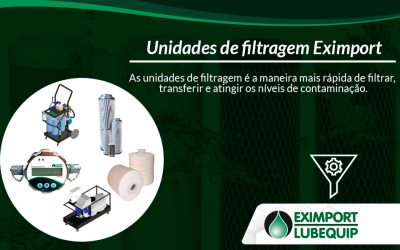 Garanta que a Filtragem do óleo seja feita de maneira Prática e Portátil com as Unidades de Filtragem Eximport